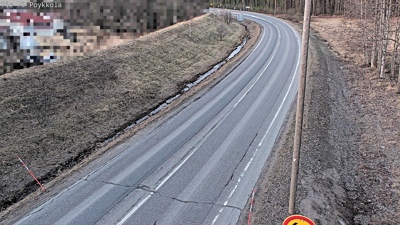 Weather Camera Image Road 78 Rovaniemi, Pöykkölä, Rovaniemi, Lappi