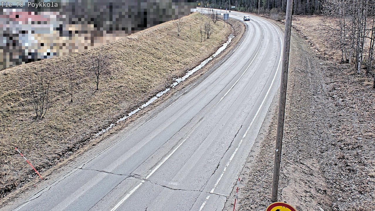 Weather Camera Image Väg 78 Rovaniemi, Pöykkölä, Rovaniemi, Lappi