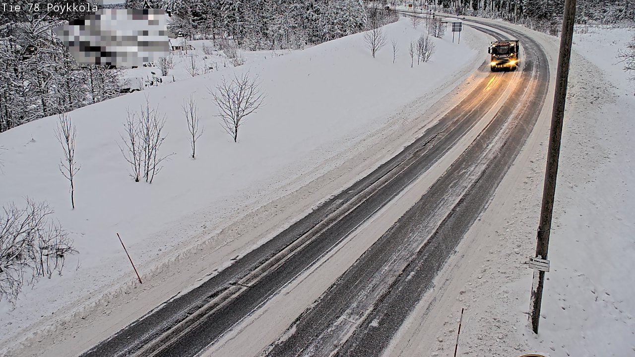 Weather Camera Image Road 78 Rovaniemi, Pöykkölä, Rovaniemi, Lappi