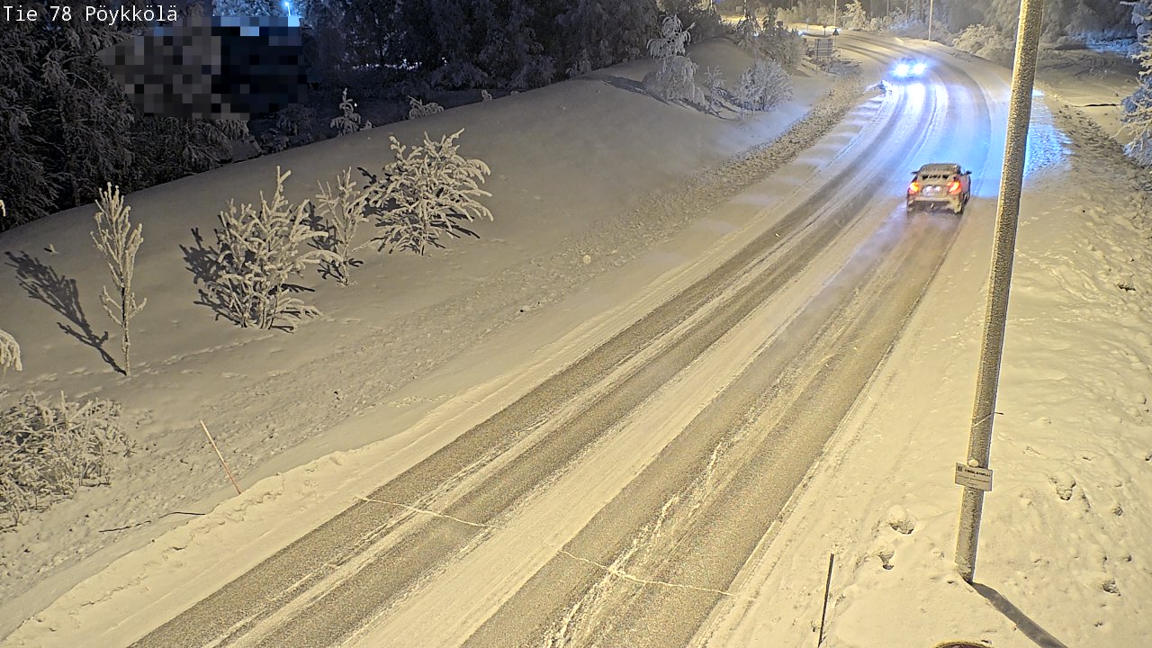 Kelikamerat Kuva Tie 78 Rovaniemi, Pöykkölä, Rovaniemi, Lappi
