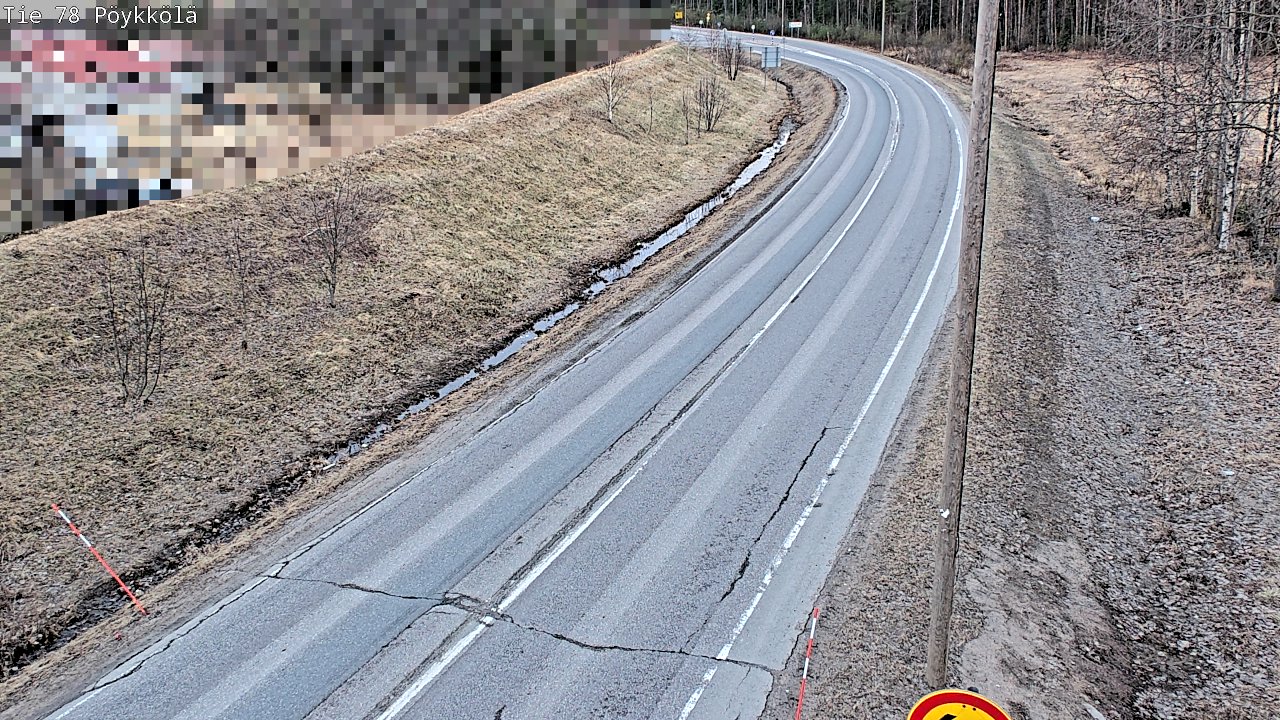 Weather Camera Image Väg 78 Rovaniemi, Pöykkölä, Rovaniemi, Lappi