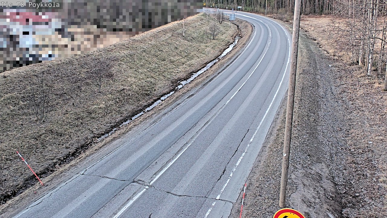 Weather Camera Image Road 78 Rovaniemi, Pöykkölä, Rovaniemi, Lappi