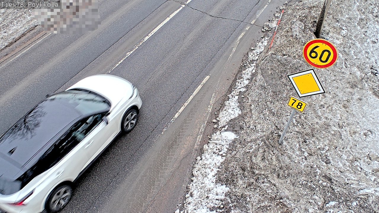 Weather Camera Image Road 78 Rovaniemi, Pöykkölä, Rovaniemi, Lappi