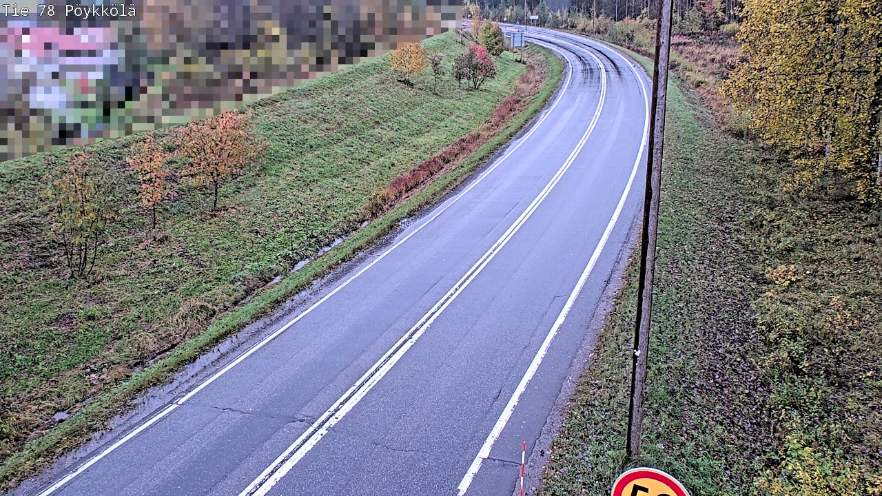 Weather Camera Image Väg 78 Rovaniemi, Pöykkölä, Rovaniemi, Lappi