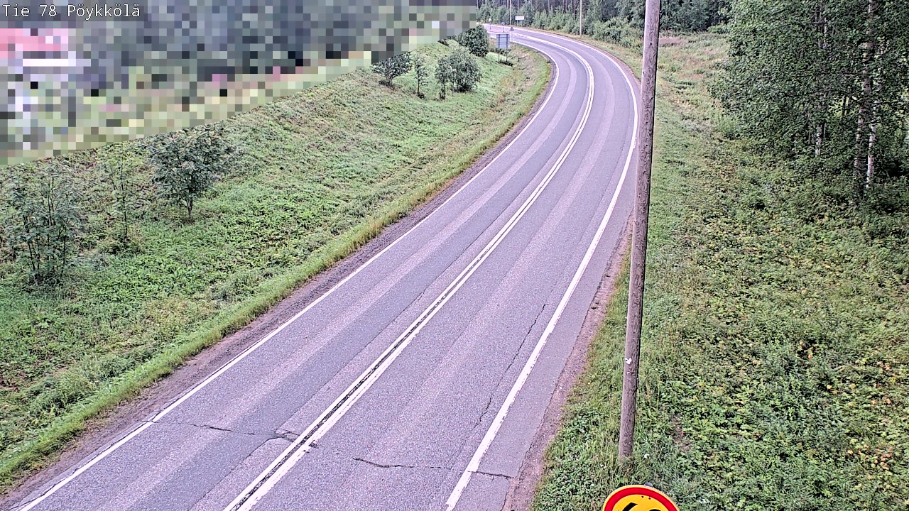 Weather Camera Image Road 78 Rovaniemi, Pöykkölä, Rovaniemi, Lappi