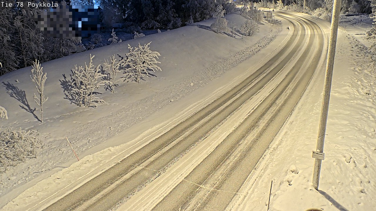 Kelikamerat Kuva Tie 78 Rovaniemi, Pöykkölä, Rovaniemi, Lappi
