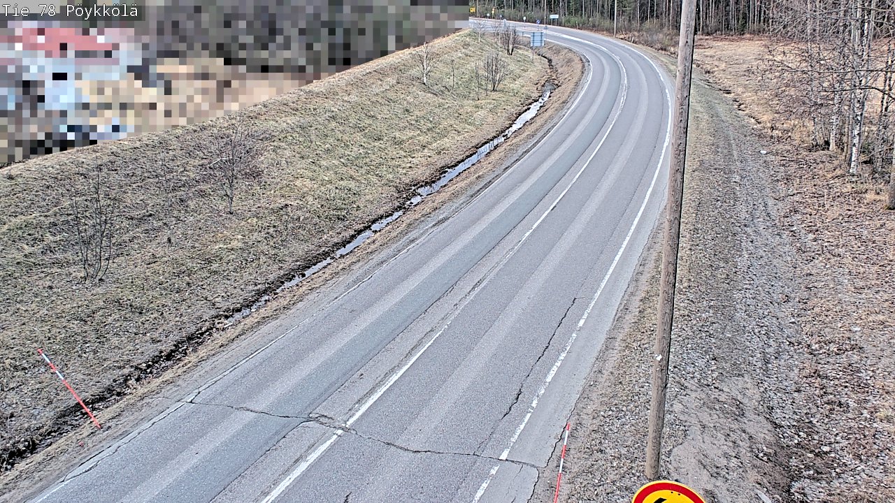 Weather Camera Image Road 78 Rovaniemi, Pöykkölä, Rovaniemi, Lappi