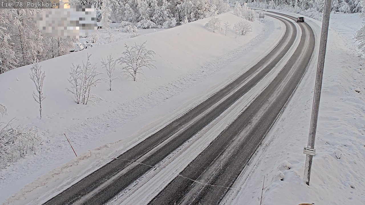 Kelikamerat Kuva Tie 78 Rovaniemi, Pöykkölä, Rovaniemi, Lappi