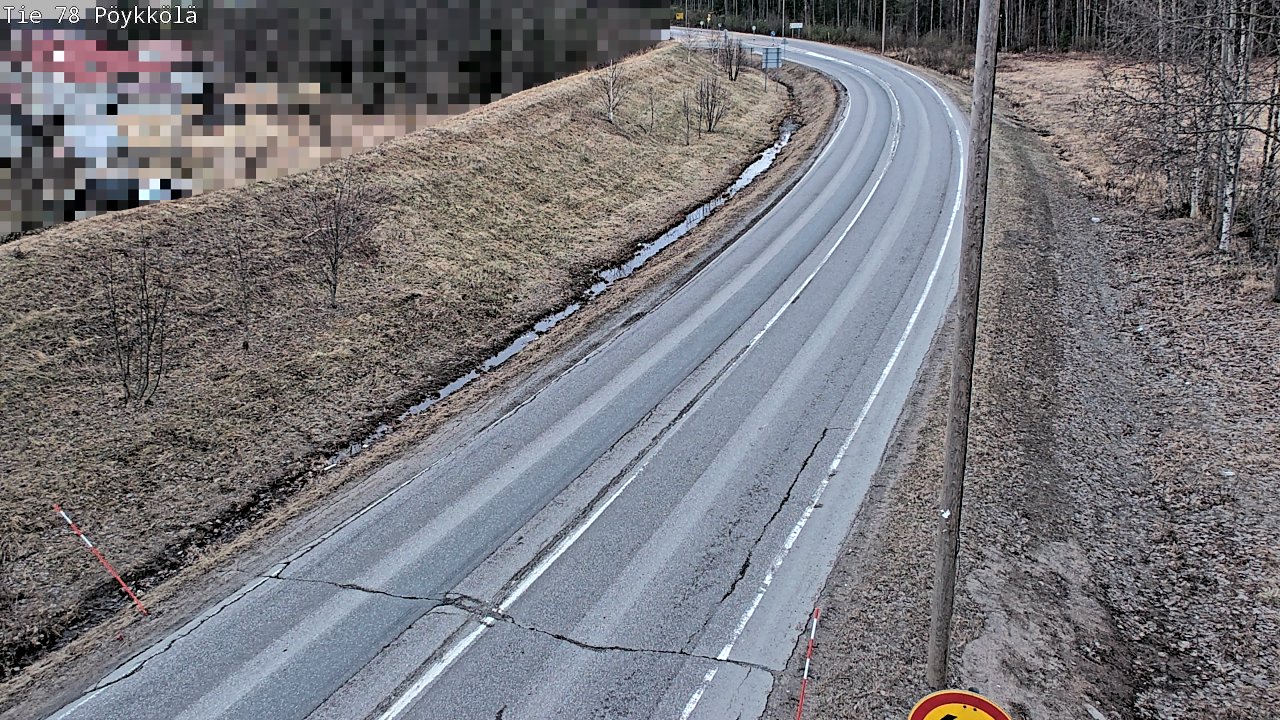 Weather Camera Image Väg 78 Rovaniemi, Pöykkölä, Rovaniemi, Lappi
