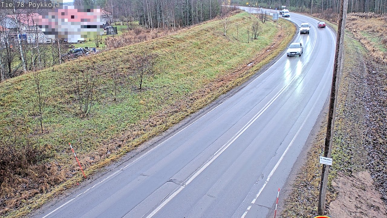 Weather Camera Image Väg 78 Rovaniemi, Pöykkölä, Rovaniemi, Lappi