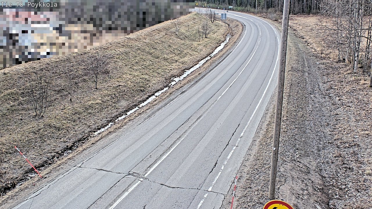 Weather Camera Image Väg 78 Rovaniemi, Pöykkölä, Rovaniemi, Lappi
