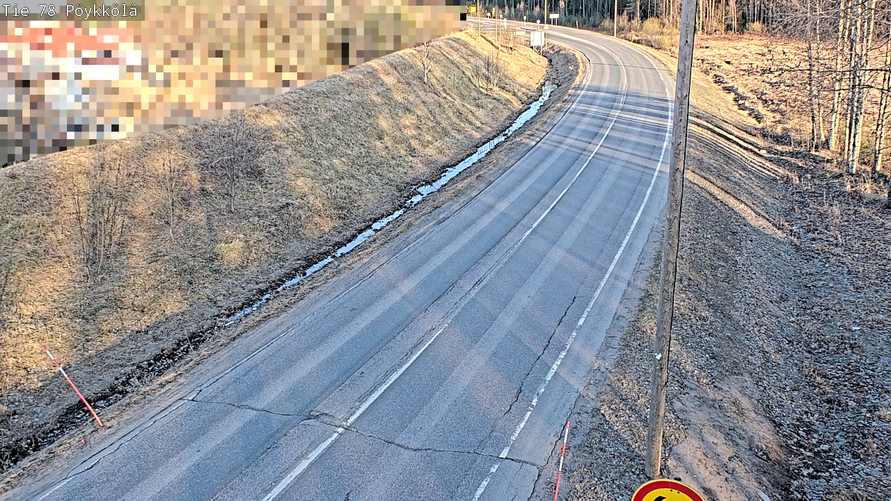 Weather Camera Image Väg 78 Rovaniemi, Pöykkölä, Rovaniemi, Lappi