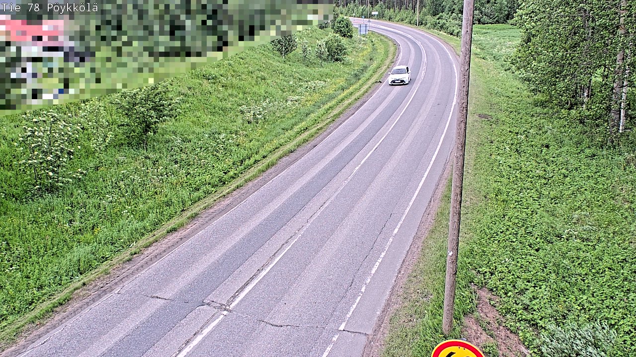Weather Camera Image Väg 78 Rovaniemi, Pöykkölä, Rovaniemi, Lappi