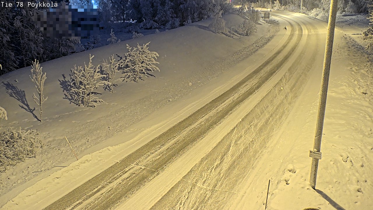 Kelikamerat Kuva Tie 78 Rovaniemi, Pöykkölä, Rovaniemi, Lappi