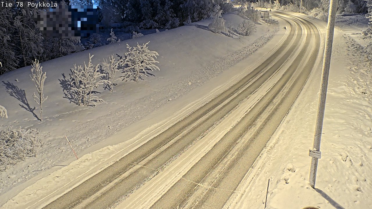 Kelikamerat Kuva Tie 78 Rovaniemi, Pöykkölä, Rovaniemi, Lappi