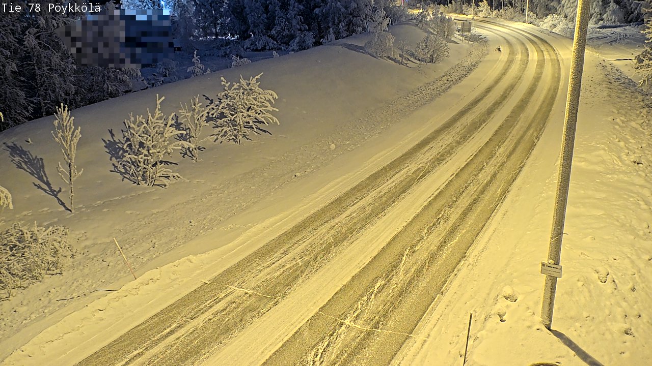 Kelikamerat Kuva Tie 78 Rovaniemi, Pöykkölä, Rovaniemi, Lappi