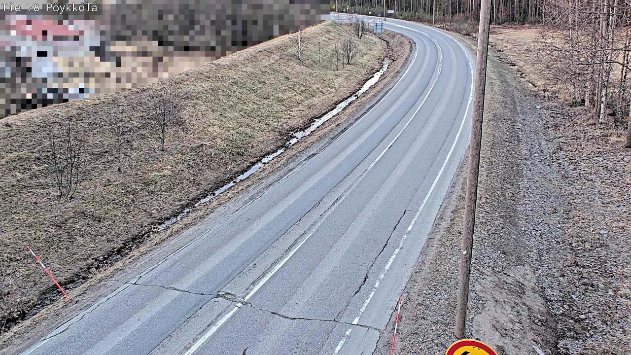 Weather Camera Image Road 78 Rovaniemi, Pöykkölä, Rovaniemi, Lappi