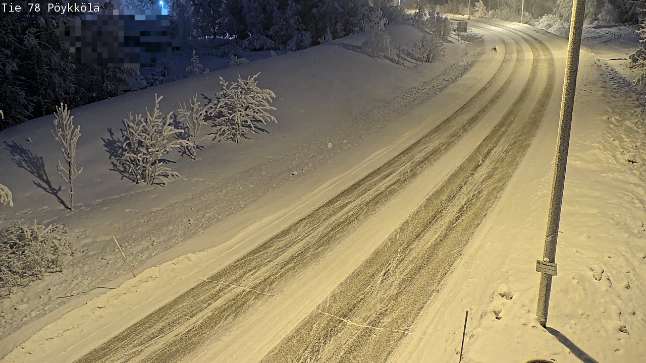 Kelikamerat Kuva Tie 78 Rovaniemi, Pöykkölä, Rovaniemi, Lappi