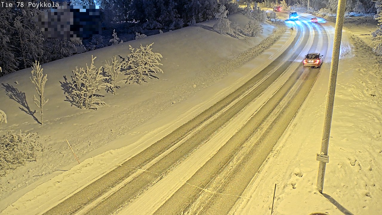 Kelikamerat Kuva Tie 78 Rovaniemi, Pöykkölä, Rovaniemi, Lappi