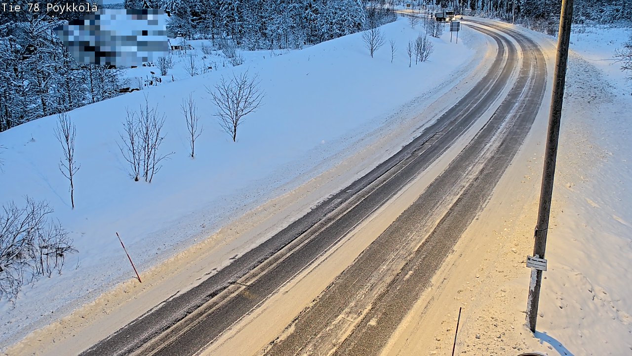 Weather Camera Image Road 78 Rovaniemi, Pöykkölä, Rovaniemi, Lappi