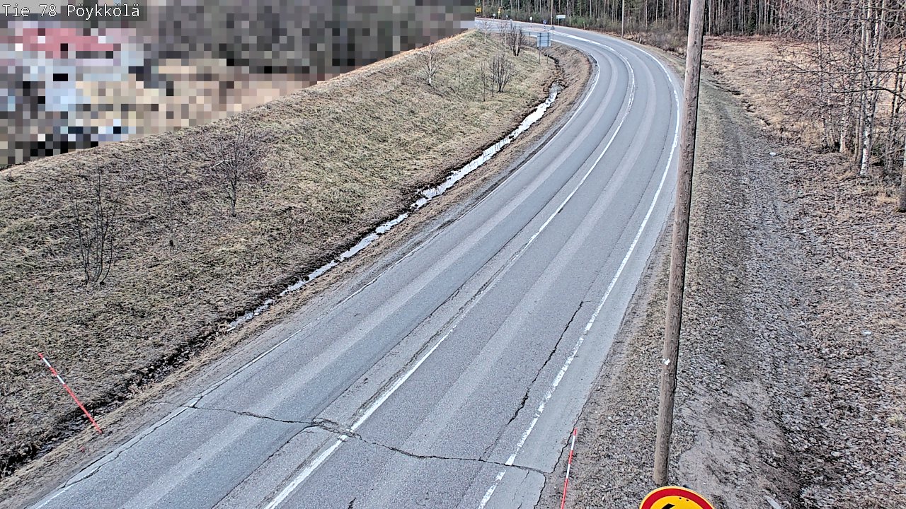 Weather Camera Image Road 78 Rovaniemi, Pöykkölä, Rovaniemi, Lappi