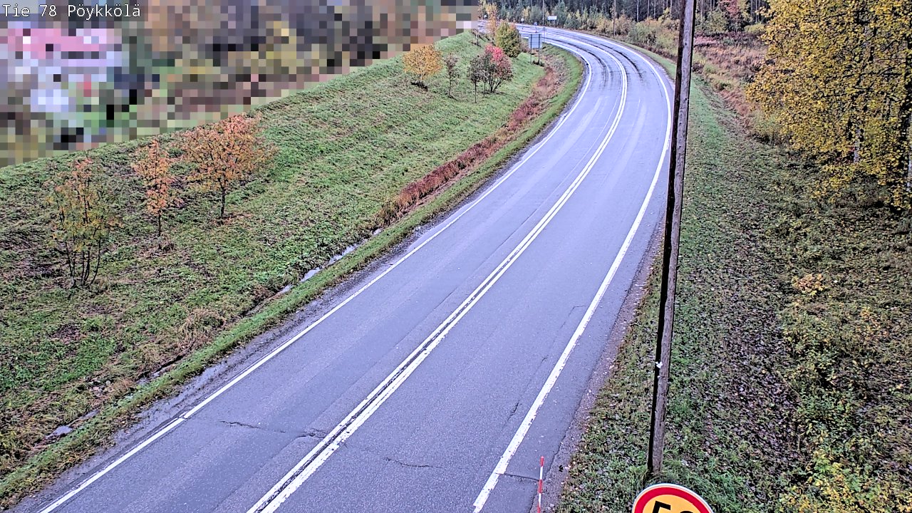 Weather Camera Image Road 78 Rovaniemi, Pöykkölä, Rovaniemi, Lappi