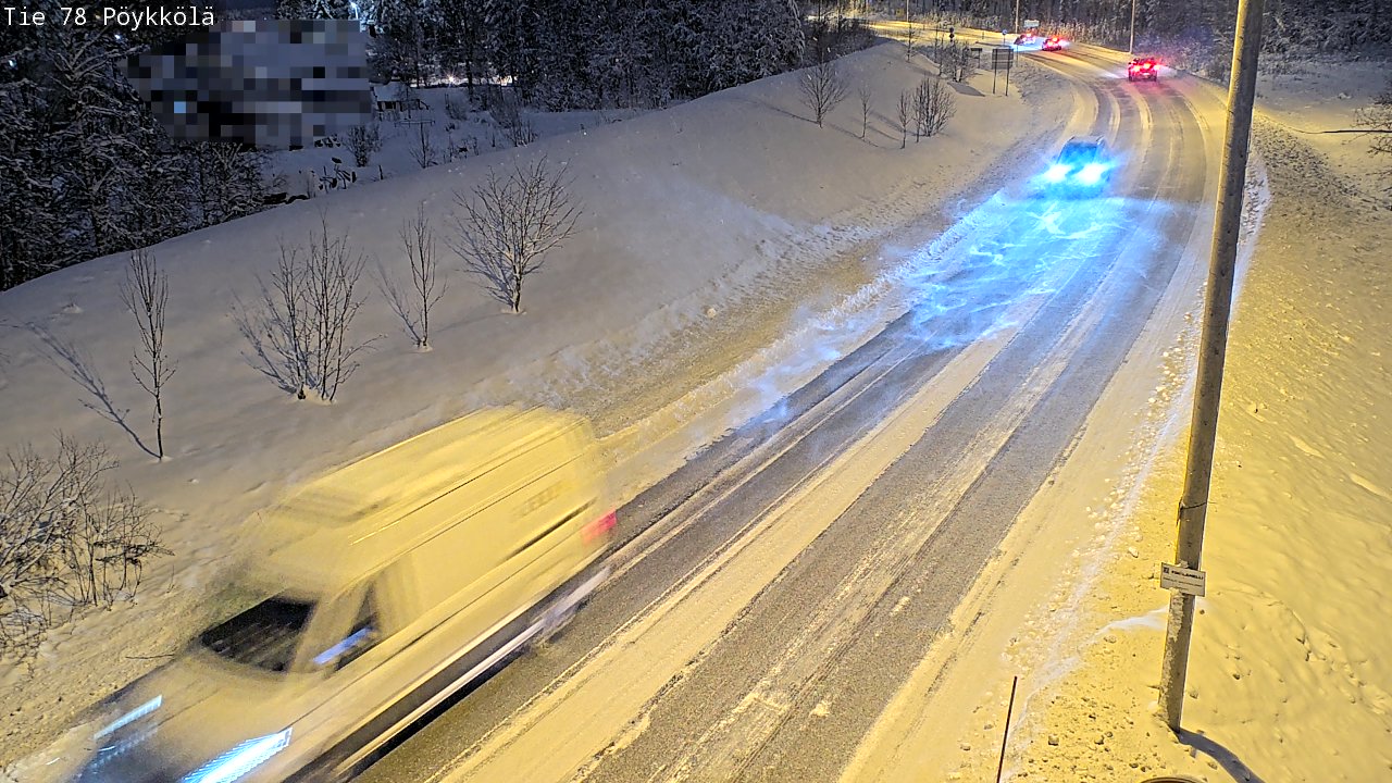 Weather Camera Image Road 78 Rovaniemi, Pöykkölä, Rovaniemi, Lappi
