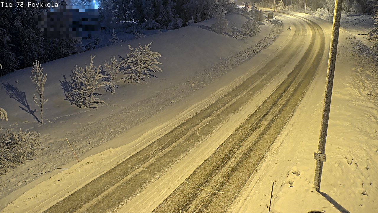 Kelikamerat Kuva Tie 78 Rovaniemi, Pöykkölä, Rovaniemi, Lappi