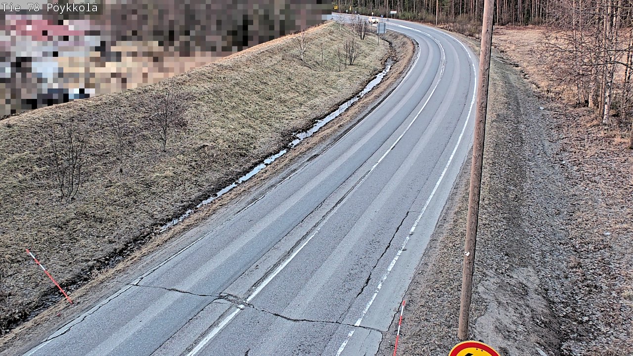 Weather Camera Image Väg 78 Rovaniemi, Pöykkölä, Rovaniemi, Lappi