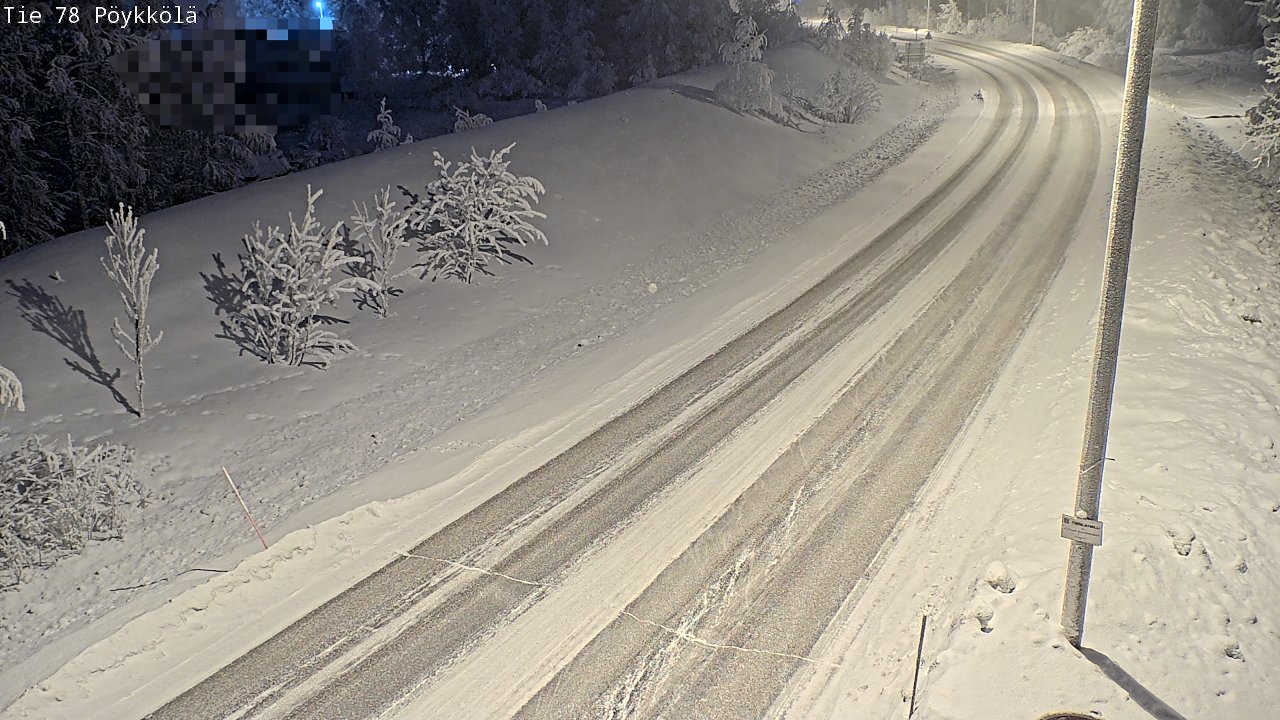 Kelikamerat Kuva Tie 78 Rovaniemi, Pöykkölä, Rovaniemi, Lappi