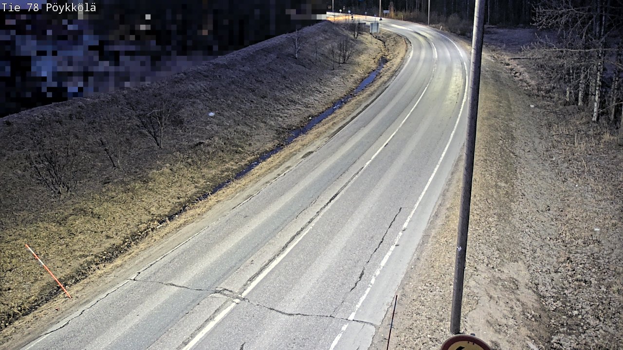 Weather Camera Image Väg 78 Rovaniemi, Pöykkölä, Rovaniemi, Lappi