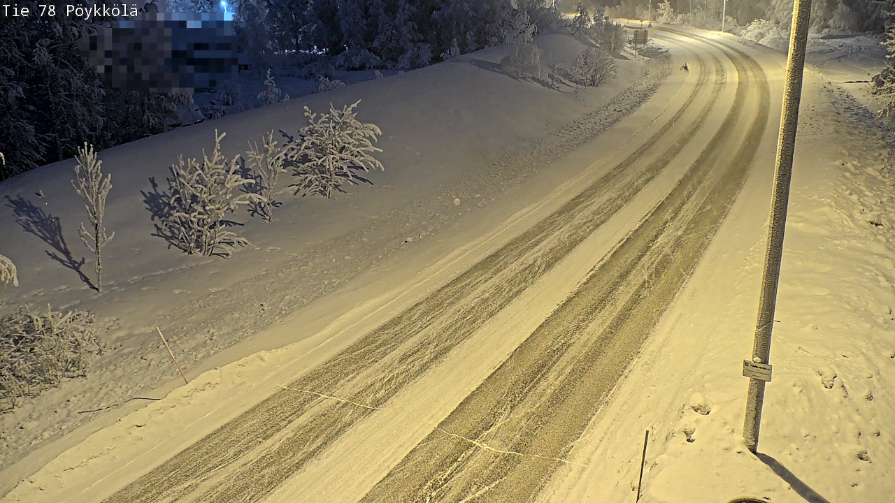 Kelikamerat Kuva Tie 78 Rovaniemi, Pöykkölä, Rovaniemi, Lappi