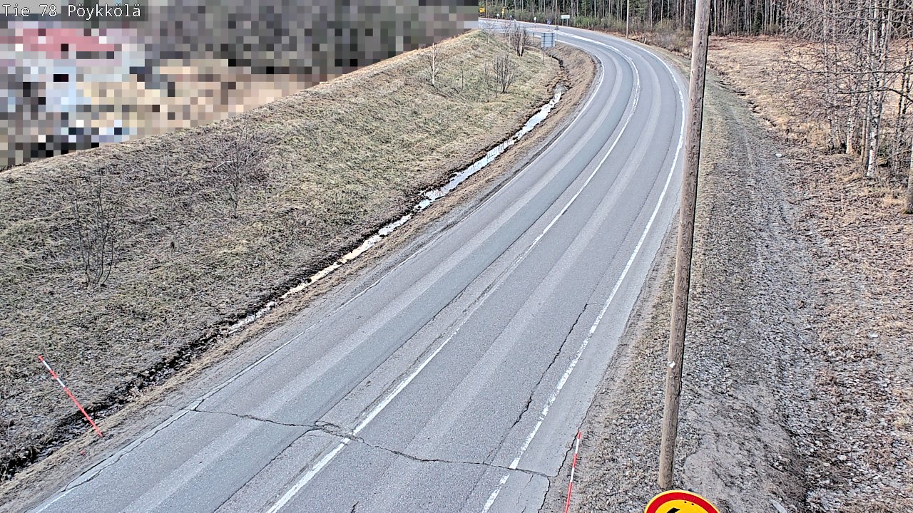 Weather Camera Image Road 78 Rovaniemi, Pöykkölä, Rovaniemi, Lappi