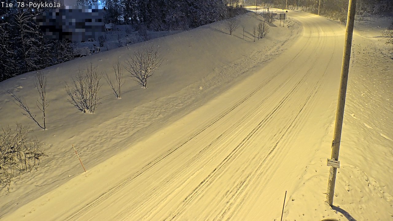 Kelikamerat Kuva Tie 78 Rovaniemi, Pöykkölä, Rovaniemi, Lappi