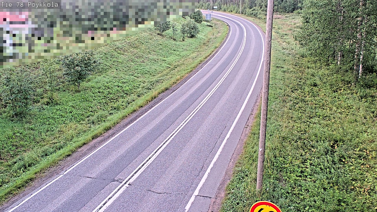 Weather Camera Image Road 78 Rovaniemi, Pöykkölä, Rovaniemi, Lappi