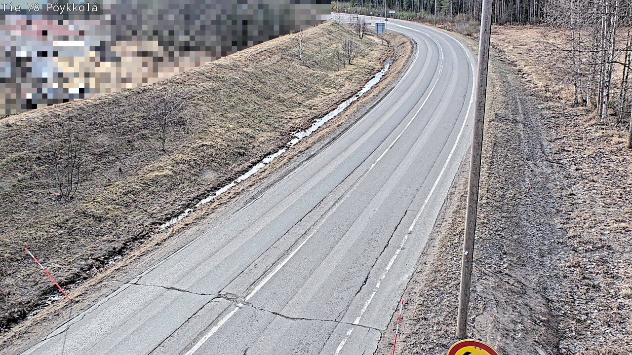Weather Camera Image Väg 78 Rovaniemi, Pöykkölä, Rovaniemi, Lappi