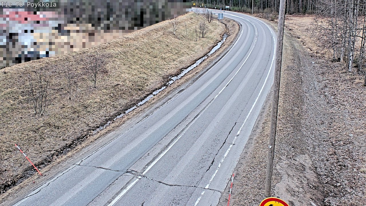 Weather Camera Image Väg 78 Rovaniemi, Pöykkölä, Rovaniemi, Lappi