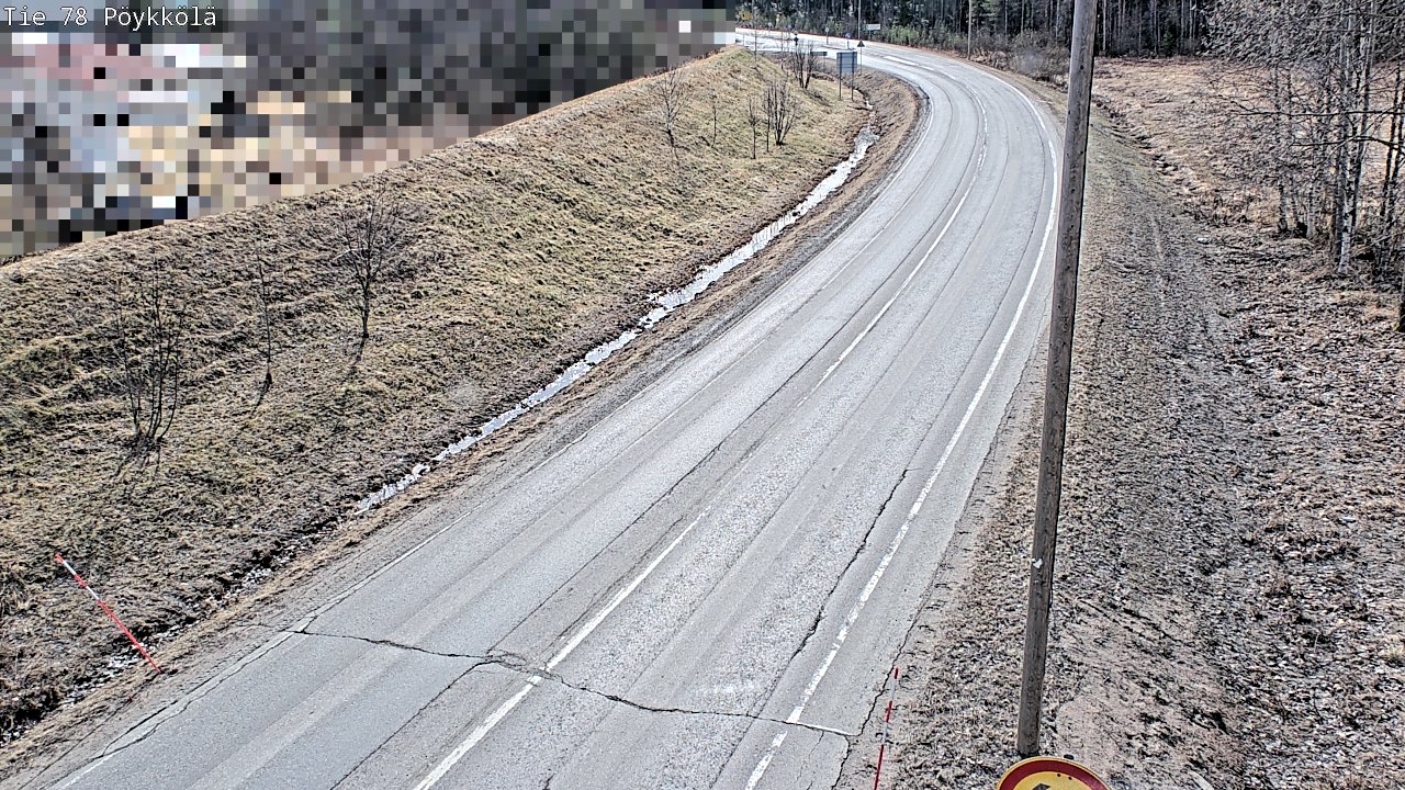 Weather Camera Image Väg 78 Rovaniemi, Pöykkölä, Rovaniemi, Lappi