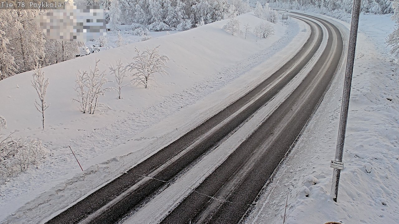 Weather Camera Image Road 78 Rovaniemi, Pöykkölä, Rovaniemi, Lappi