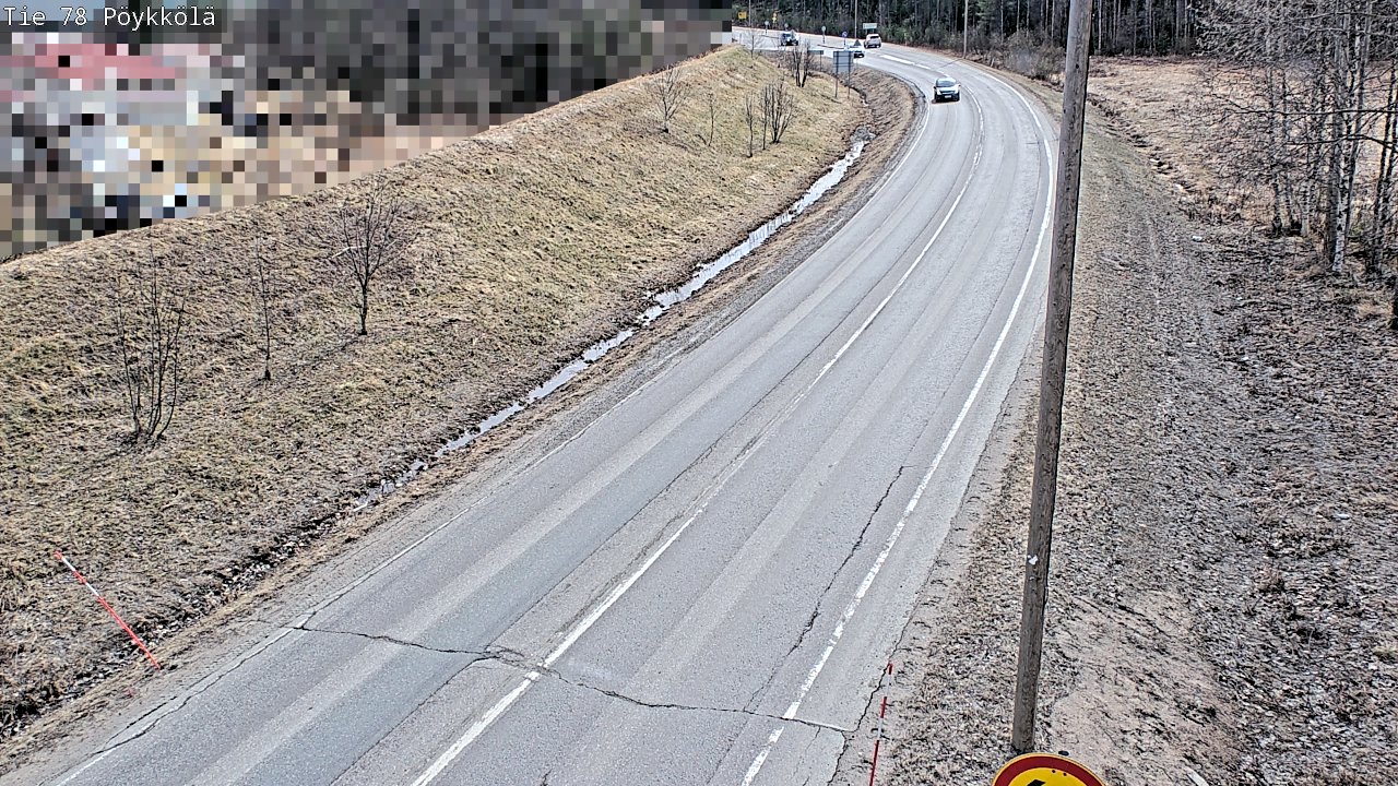 Weather Camera Image Väg 78 Rovaniemi, Pöykkölä, Rovaniemi, Lappi