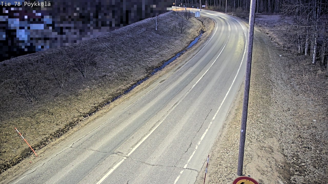 Weather Camera Image Road 78 Rovaniemi, Pöykkölä, Rovaniemi, Lappi