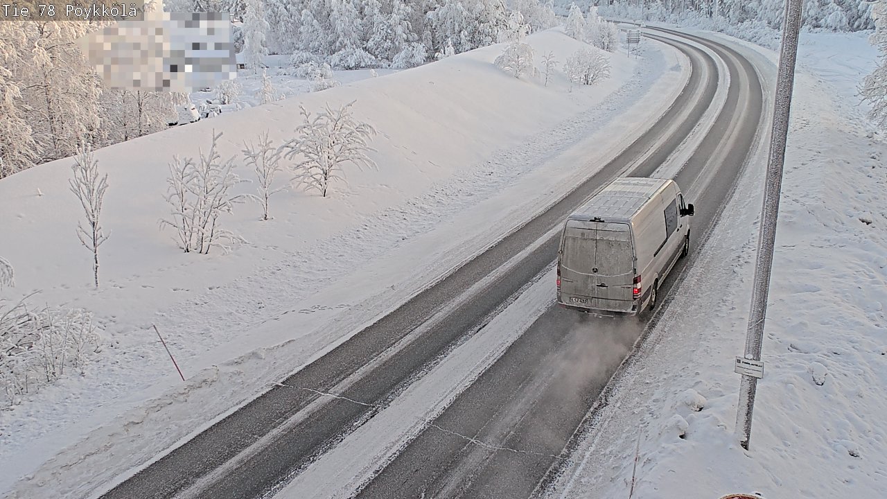 Weather Camera Image Road 78 Rovaniemi, Pöykkölä, Rovaniemi, Lappi