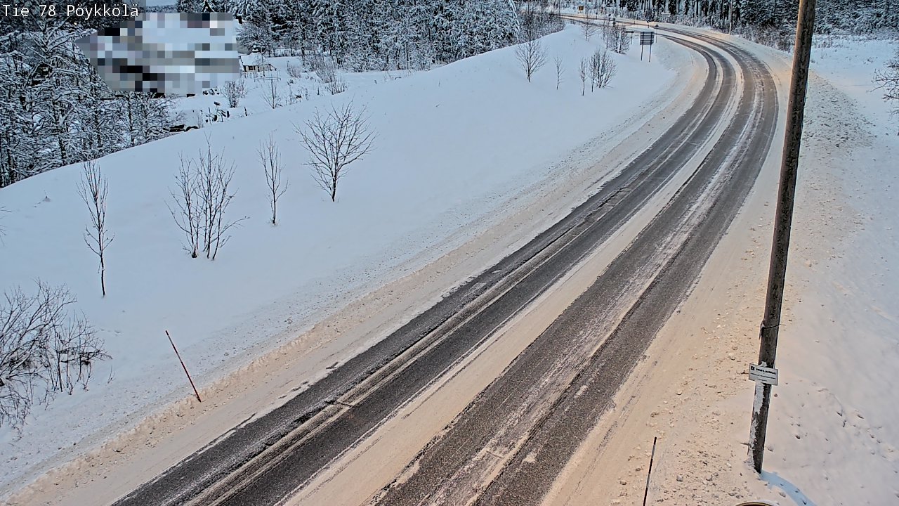 Weather Camera Image Road 78 Rovaniemi, Pöykkölä, Rovaniemi, Lappi