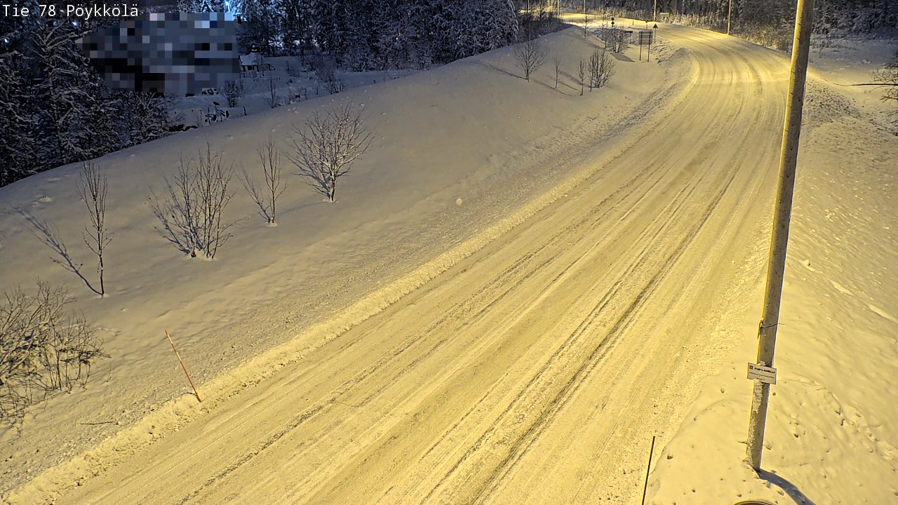 Kelikamerat Kuva Tie 78 Rovaniemi, Pöykkölä, Rovaniemi, Lappi