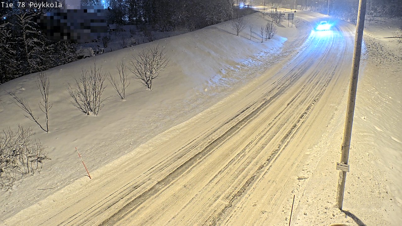 Weather Camera Image Väg 78 Rovaniemi, Pöykkölä, Rovaniemi, Lappi