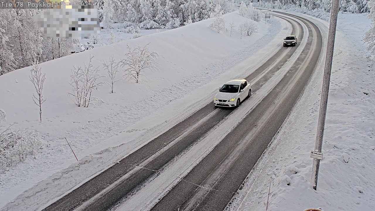Weather Camera Image Väg 78 Rovaniemi, Pöykkölä, Rovaniemi, Lappi