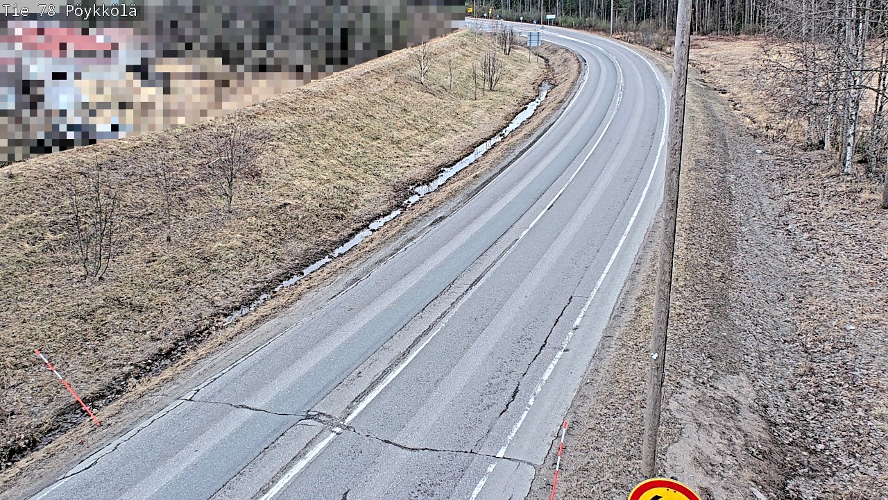 Weather Camera Image Väg 78 Rovaniemi, Pöykkölä, Rovaniemi, Lappi