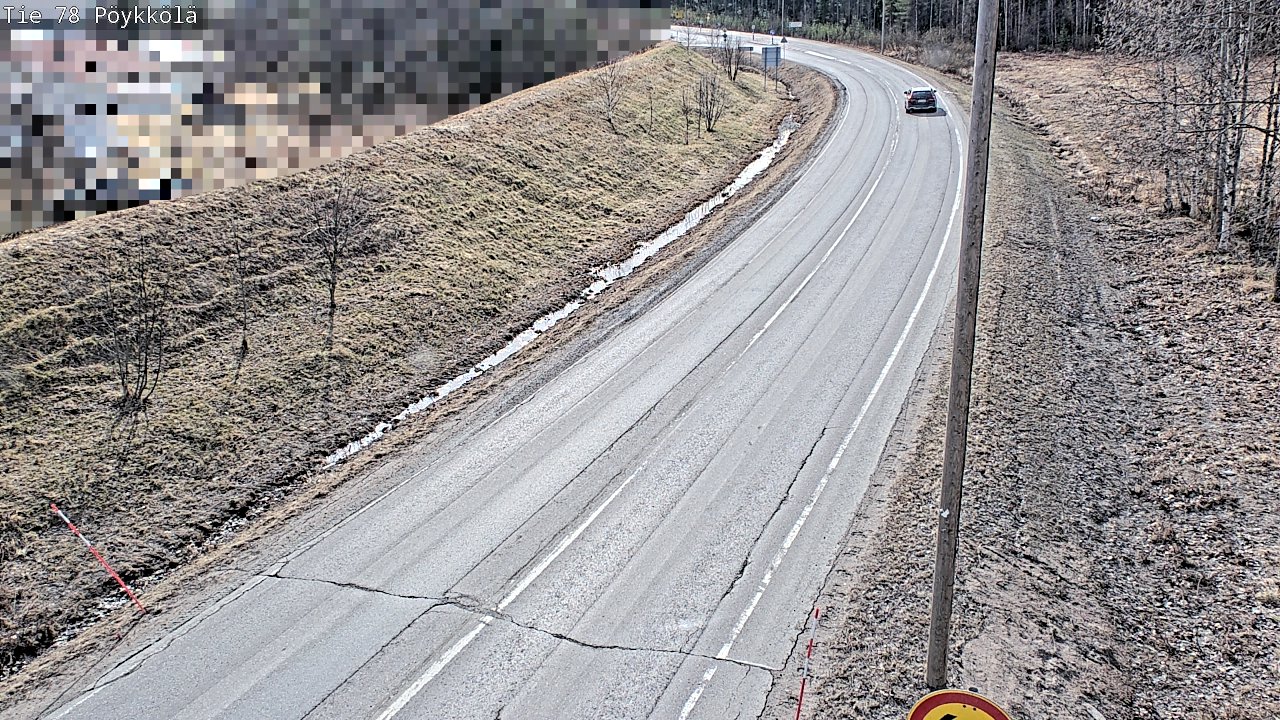 Weather Camera Image Väg 78 Rovaniemi, Pöykkölä, Rovaniemi, Lappi
