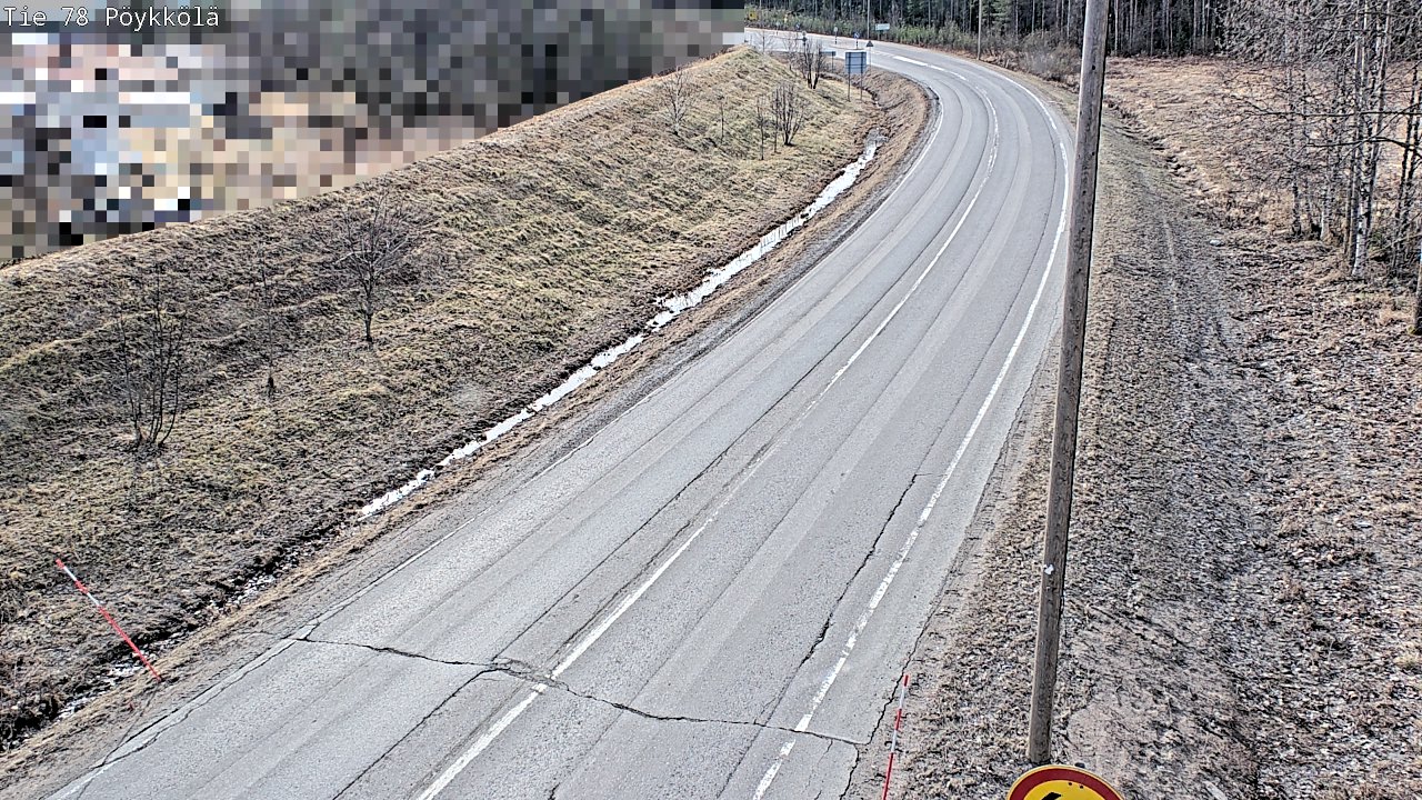 Weather Camera Image Väg 78 Rovaniemi, Pöykkölä, Rovaniemi, Lappi