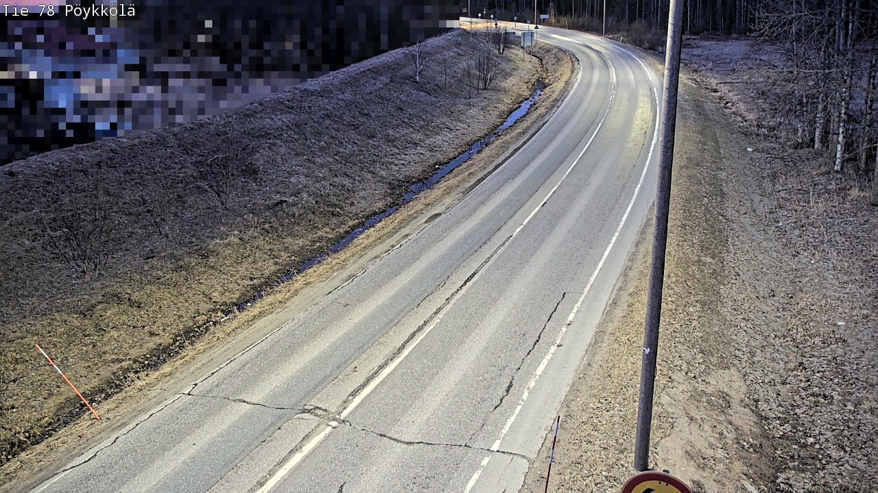 Weather Camera Image Väg 78 Rovaniemi, Pöykkölä, Rovaniemi, Lappi